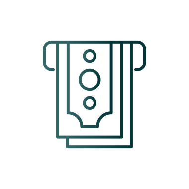 ATM Çizgisi Gradyan Vektör Simgesi Tasarımı