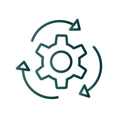 Hareket Çizgisi Gradyan Vektör Simgesi Tasarımı