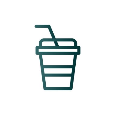 Yumuşak Çizgi Gradyan Vektör Simgesi Tasarımı