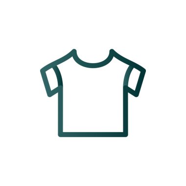 T-Shirt Hattı Gradyan Vektör Simgesi Tasarımı