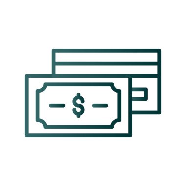 Satır Gradyan Vektör Simgesi Tasarımı Ver