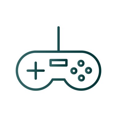 Oyun Satırı Gradyan Vektör Simgesi Tasarımı