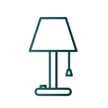 Lamba Çizgisi Gradyan Vektör Simgesi Tasarımı