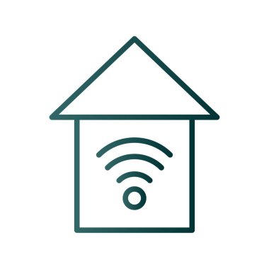 Akıllı Satır Gradyan Vektör Simgesi Tasarımı