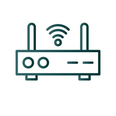 Yönlendirici Satırı Gradyan Vektör Simgesi Tasarımı