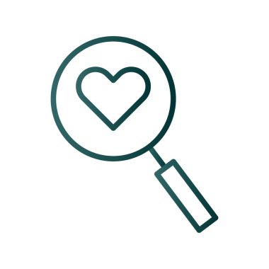 Glass Satırı Gradyan Vektör Simgesi Tasarımı