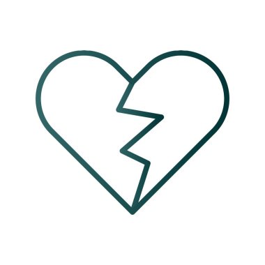 Kırık Satır Gradyan Vektör Simgesi Tasarımı