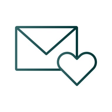 İleti Satırı Gradyan Vektör Simgesi Tasarımı