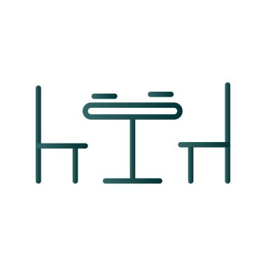 Satır Gradyan Vektör Simgesi Tasarımı Yiyor