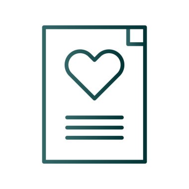 Dosya Satırı Gradyan Vektör Simgesi Tasarımı