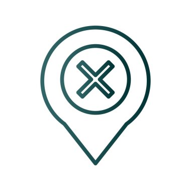 Geçiş Çizgisi Gradyan Vektör Simgesi Tasarımı