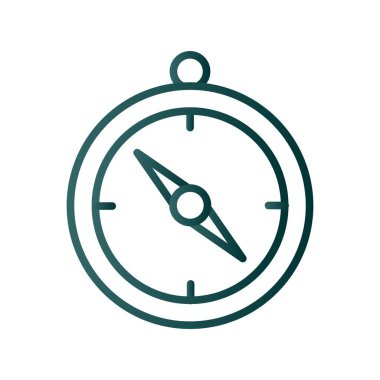 Yön Gösterge Çizgisi Gradyan Vektör Simgesi Tasarımı