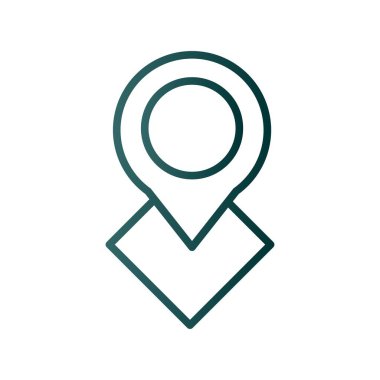 GPS Satırı Gradyan Vektör Simgesi Tasarımı