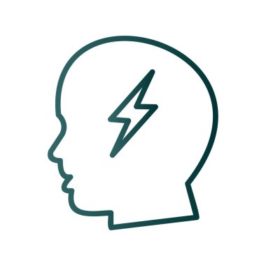 Cıvata Çizgisi Gradyan Vektör Simgesi Tasarımı