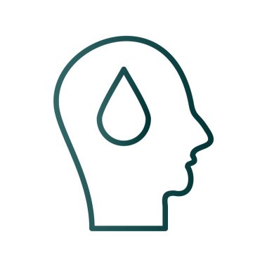 Satır Gradyan Vektör Simgesi Tasarımı Bırak