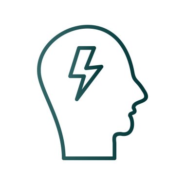 Flash Satırı Gradyan Vektör Simgesi Tasarımı