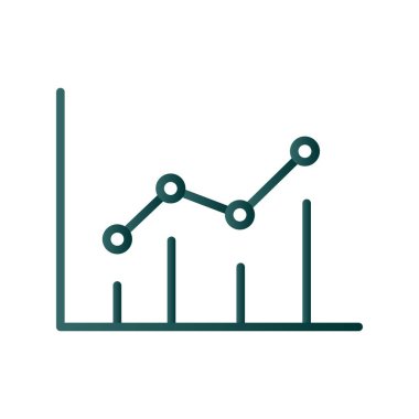 Grafik Çizgisi Grafiksel Vektör Simgesi Tasarımı