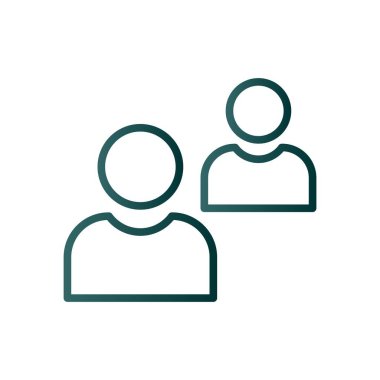 Kullanıcı Satırı Gradyan Vektör Simgesi Tasarımı