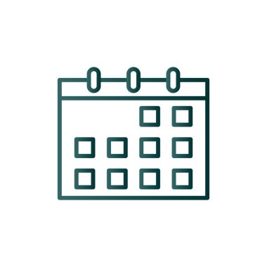 Çizgi Çizgisi Gradyan Vektör Simgesi Tasarımı