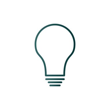 Fikir Satırı Gradyan Vektör Simgesi Tasarımı