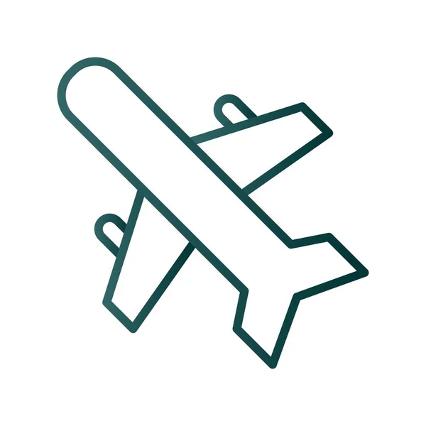 Linia Lotnicza Gradient Vector Icon Desig — Wektor stockowy
