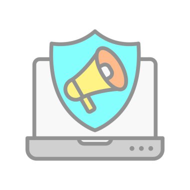 Pazarlama Doldurulmuş Işık Vektörü Simgesi Tasarımı