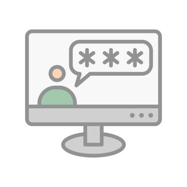 Sohbet Kodu Işık Vektörü Simgesi Tasarımı