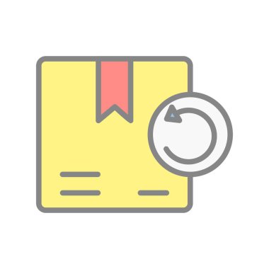 Doldurulmuş Işık Vektörü Simgesi Tasarımı 'nı Döndür