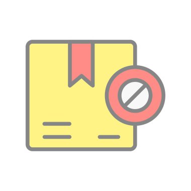 Yasaklanmış Işık Vektörü Simgesi Tasarımı