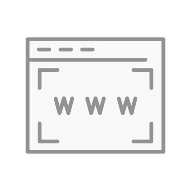 Web Araması Doldurulmuş Işık Vektörü Simgesi Tasarımı