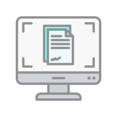 Çevrimiçi Dolu Işık Vektörü Simgesi Tasarımı