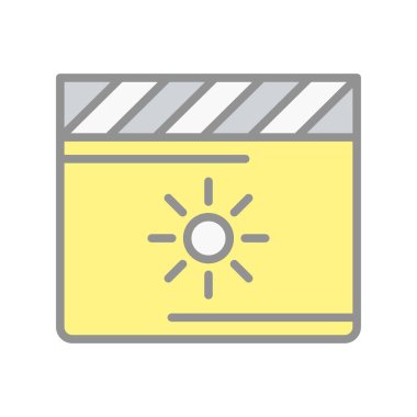 Görüntü Parlaklığı Işık Vektörü Simgesi Tasarımı