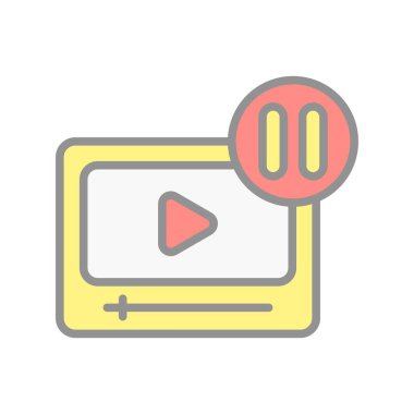 Işık Vektörü Simgesi Tasarımı 'nı Duraklat