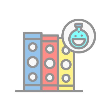 Bilim Doldurulmuş Işık Vektörü Simgesi Tasarımı