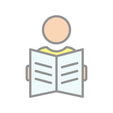 Doldurulmuş Işık Vektörü Simgesi Tasarımı Okunuyor