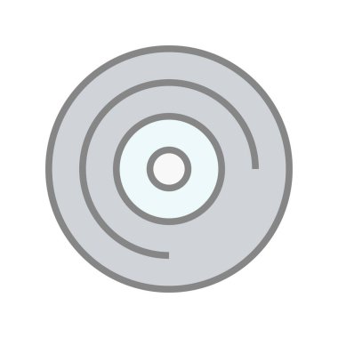 Cd Doldurulmuş Işık Vektörü Simgesi Tasarımı