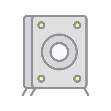 Hoparlör Işık Vektörü Simgesi Tasarımı