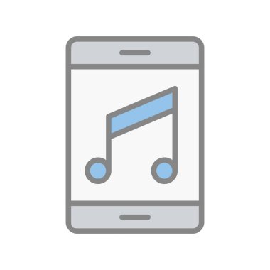  Müzik Doldurulmuş Işık Vektörü Simgesi Tasarımı