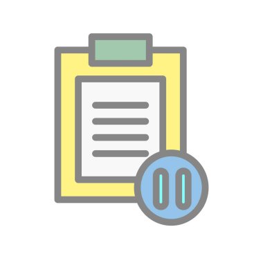 Doldurulmuş Işık Vektörü Simgesi Tasarımı Duraklat