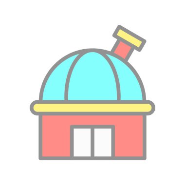 Gözlem Satırı Işık Vektörü Simgesi Tasarımı Dolduruldu