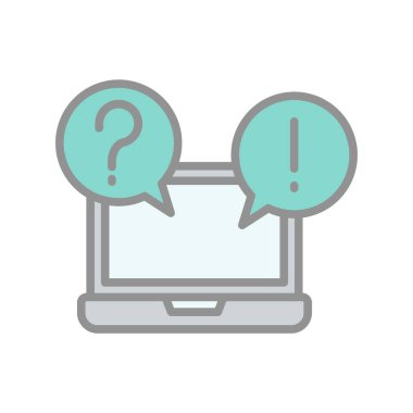 İleti Satırı Işık Vektörü Simgesi Tasarımı Dolduruldu