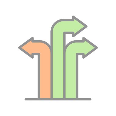 Ok Satırı Dolu Işık Vektörü Simgesi Tasarımı