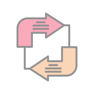 Diyagram Satırı Dolu Işık Vektörü Simgesi Tasarımı