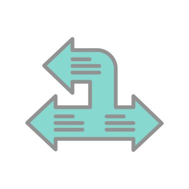 Ok Satırı Dolu Işık Vektörü Simgesi Tasarımı