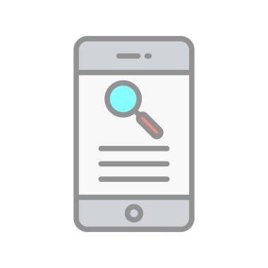 Arama Satırı Doldurulmuş Işık Vektörü Simgesi Tasarımı