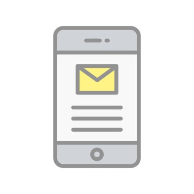 İleti Satırı Işık Vektörü Simgesi Tasarımı Dolduruldu