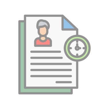 Kayıt Satırı Dolu Işık Vektörü Simgesi Tasarımı