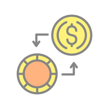Doldurulmuş Işık Vektörü Simgesi Tasarımı Değiştir