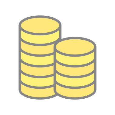 Para Doldurulmuş Işık Vektörü Simgesi Tasarımı