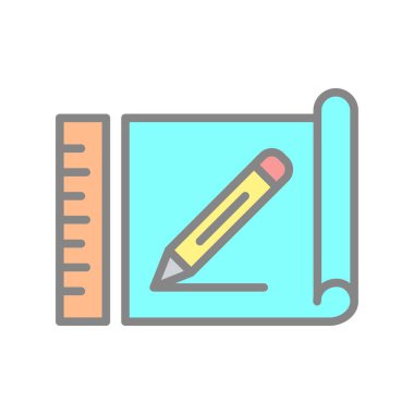 Mimari Işık Vektörü Simgesi Tasarımı